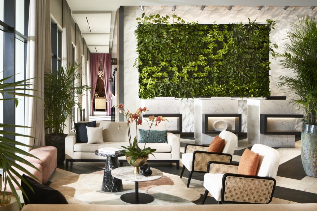 Lounge space in THesis Hotel Miami