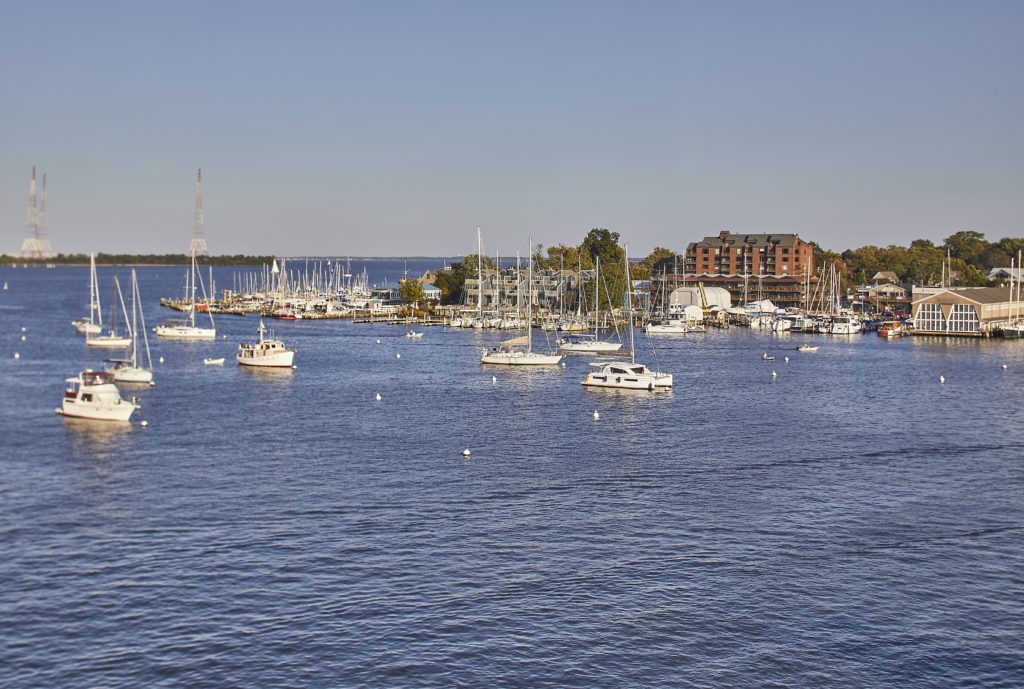 Harbor view from Annapolis Waterfront Hotel