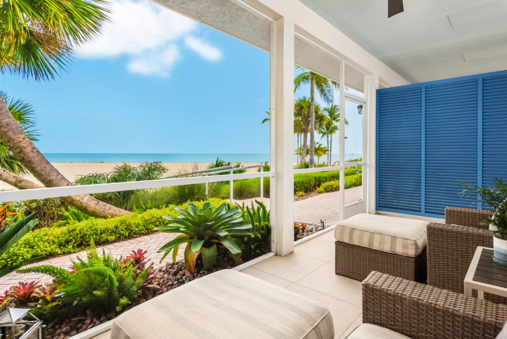 Ocean View Suite patio at Islander Resort in Islamorada
